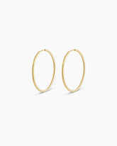 14K Gold Classic Hoops
