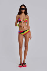 Freda Stripe Mini Short Bikini Bottoms