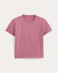 The Box-Cut Tee In Essential Cotton | Heather Rose | No Pocket