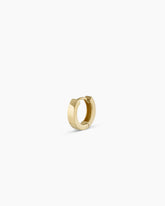 14K Gold Rose Single Huggie