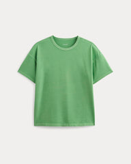The Boyfriend Tee In Essential Cotton | Green Garment Dye