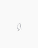 14K White Gold Classic Single Huggie