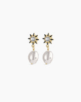 Vintage Shimmer Pearl Drop Earrings