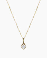 Lab Grown Diamond Heart Charm Necklace