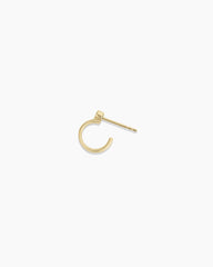 Lab Grown Diamond Circle Stud Single Huggie