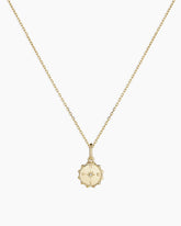 Diamond Compass Charm Necklace