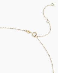 Diamond Crescent Charm Necklace