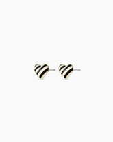 Campbell Enamel Heart Studs