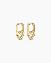 Open Heart Padlock Huggies
