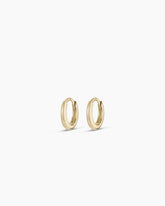 14K Gold Everyday Oval Huggies