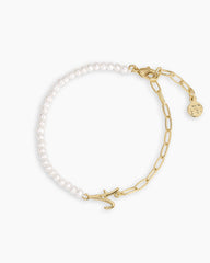 Lou Pearl Alphabet Bracelet