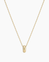 14K Gold Lou Halo Charm Necklace