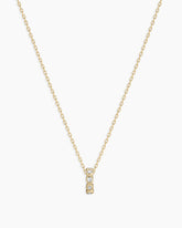 Classic Diamond Halo Charm Necklace