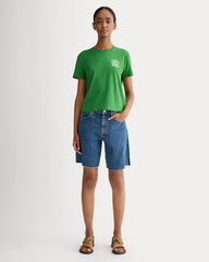 The Everlane X Parks Project Box-Cut Tee | Green / Natural