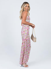 Emily Maxi Dress Pink Floral