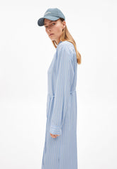 Mathaa Lino Stripes | Silky Blue-Morning Sky