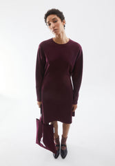 Calinaa Kleid | Dark Cranberry