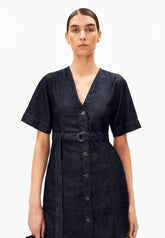 Jeans-Midi-Kleid Mit Gürtel | Rinse