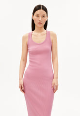Gmt Dye Bodycon Ripp-Kleid | Washed Berry