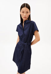 Poplin Larisaana Mini-Kleid | Tinted Navy