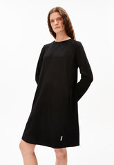 Maariliana Langärmliges Jerseykleid | Black