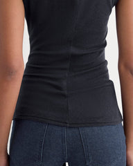 Twist Top In Butterluxe | Deep Navy