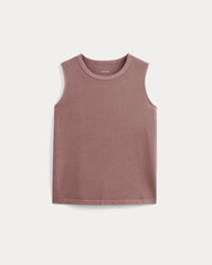 The Boyfriend Tank In Essential Cotton | Brown Garment Dye