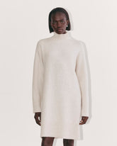 The Sweater Dress In Plush Cotton | Heathered Oat