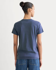 The Slim Crew In Essential Cotton | Deep Cobalt