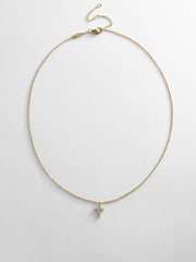 Agape 14K Gold Necklace - Gold/Pavé
