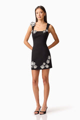 Marina Mini Dress - Black White