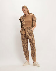 The Retrack Jogger | Cocoa Tiger Stripe