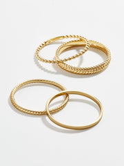 Mamie 14K Gold Ring Set - Gold