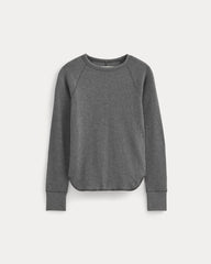 Slim-Fit Crew In Cozy Waffle | Heathered Charcoal