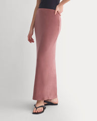 Maxi Skirt In Butterknit | Henna Red