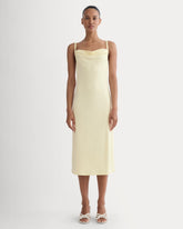 The Tank Midi Dress In Butterknit | Light Yellow