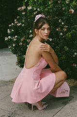 Giana Open-Back Pink Dress