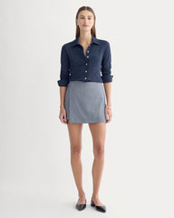 Button-Up Shirt In Essential Cotton | Navy