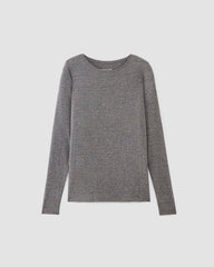 The Long-Sleeve Tee In Butterluxe | Heather Charcoal