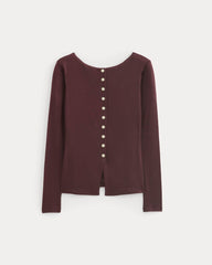 Button-Up Top In Butterluxe | Deep Plum