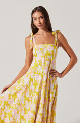 Shiann Patchwork Print Midi Dress