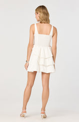 Sheralle Ruffled Tier Bubble Hem Mini Dress