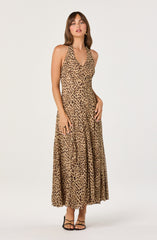 Myra V-Neck Halter Maxi Dress