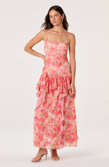 Livia Floral Ruffle Maxi Dress