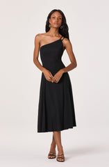Nola One-Shoulder Knit Midi Dress