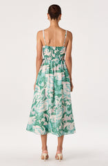 Makayla Abstract Print Midi Dress