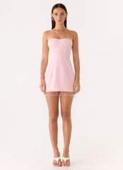 Arista Strapless Mini Dress - Pink