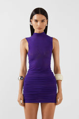 Belly Mini Dress | Purple