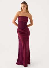 Charmaine Maxi Dress - Deep Maroon