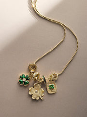 Lucky Clover Charm Necklace - Clover